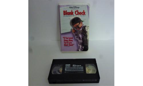 VHS Disney Blanck Check